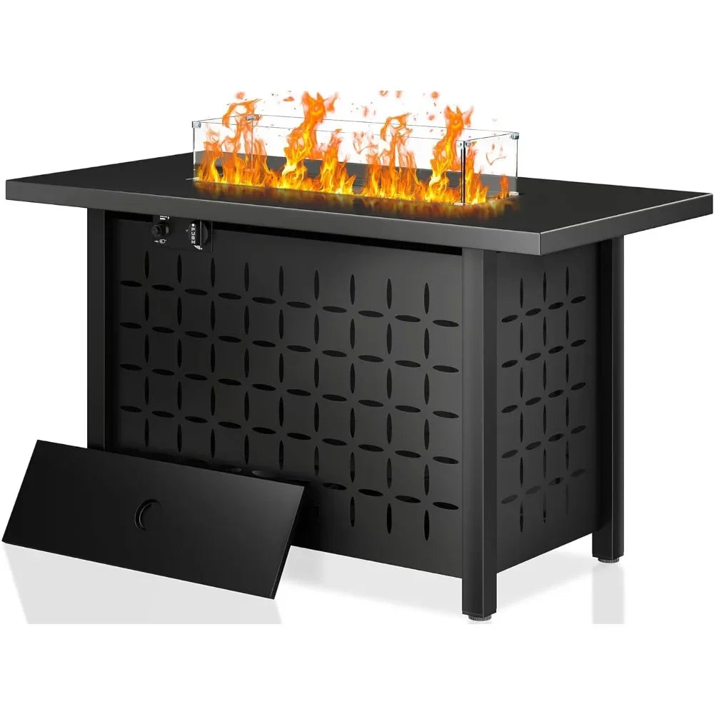 50,000 BTU Outdoor Propane Fire Pit Table - 43 Inches