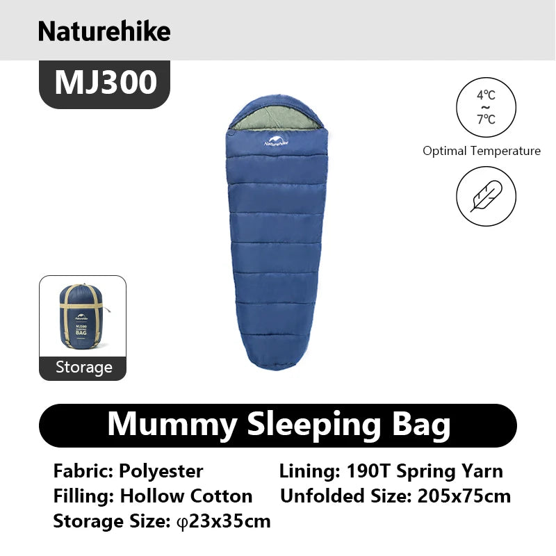 Mummy Sleeping Bags MJ300/MJ600 Cotton
