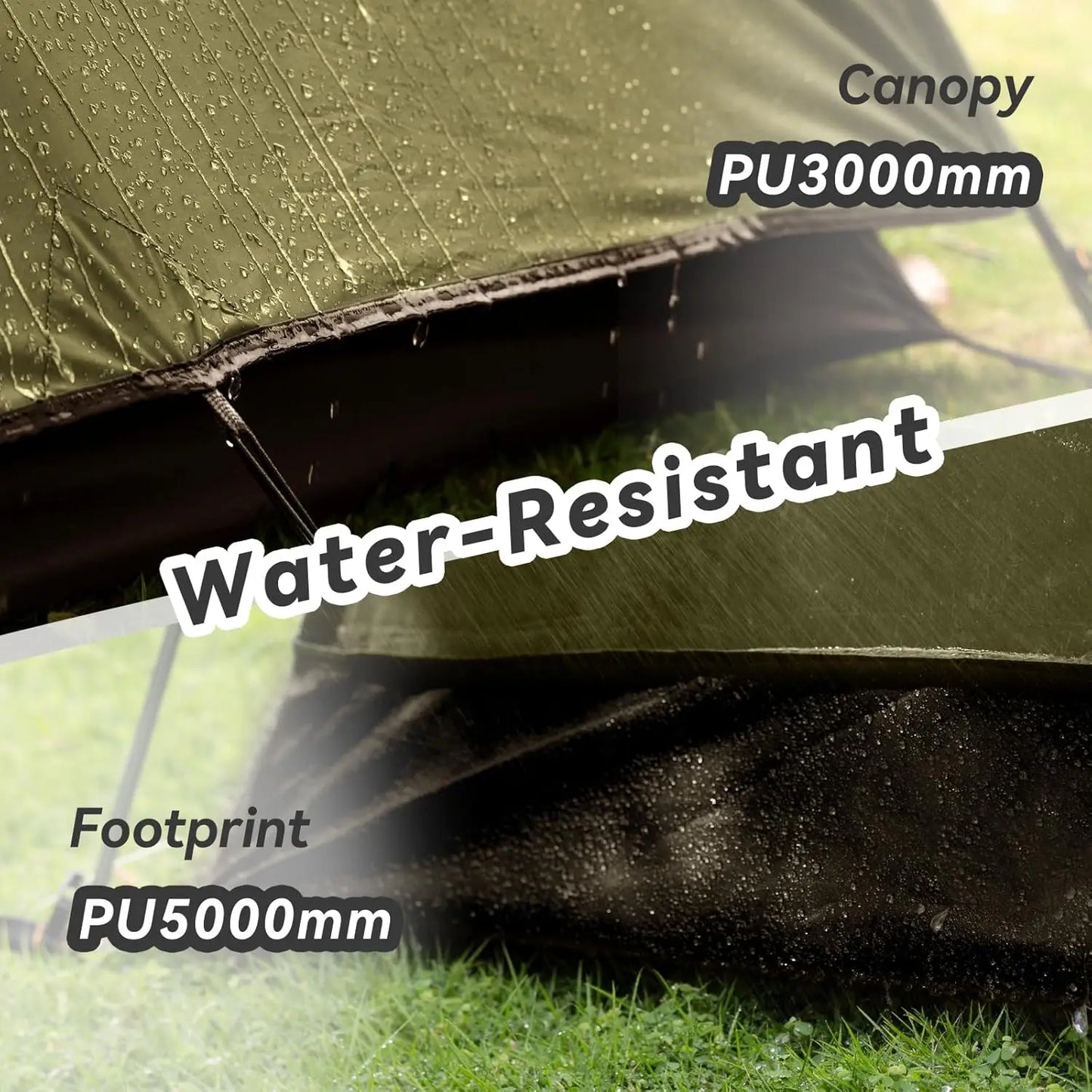 Camping Tent 2/3/4 Person, Lightweight Waterproof Backpacking Tent for Outdoor Hiking and Travel with Easy Setup