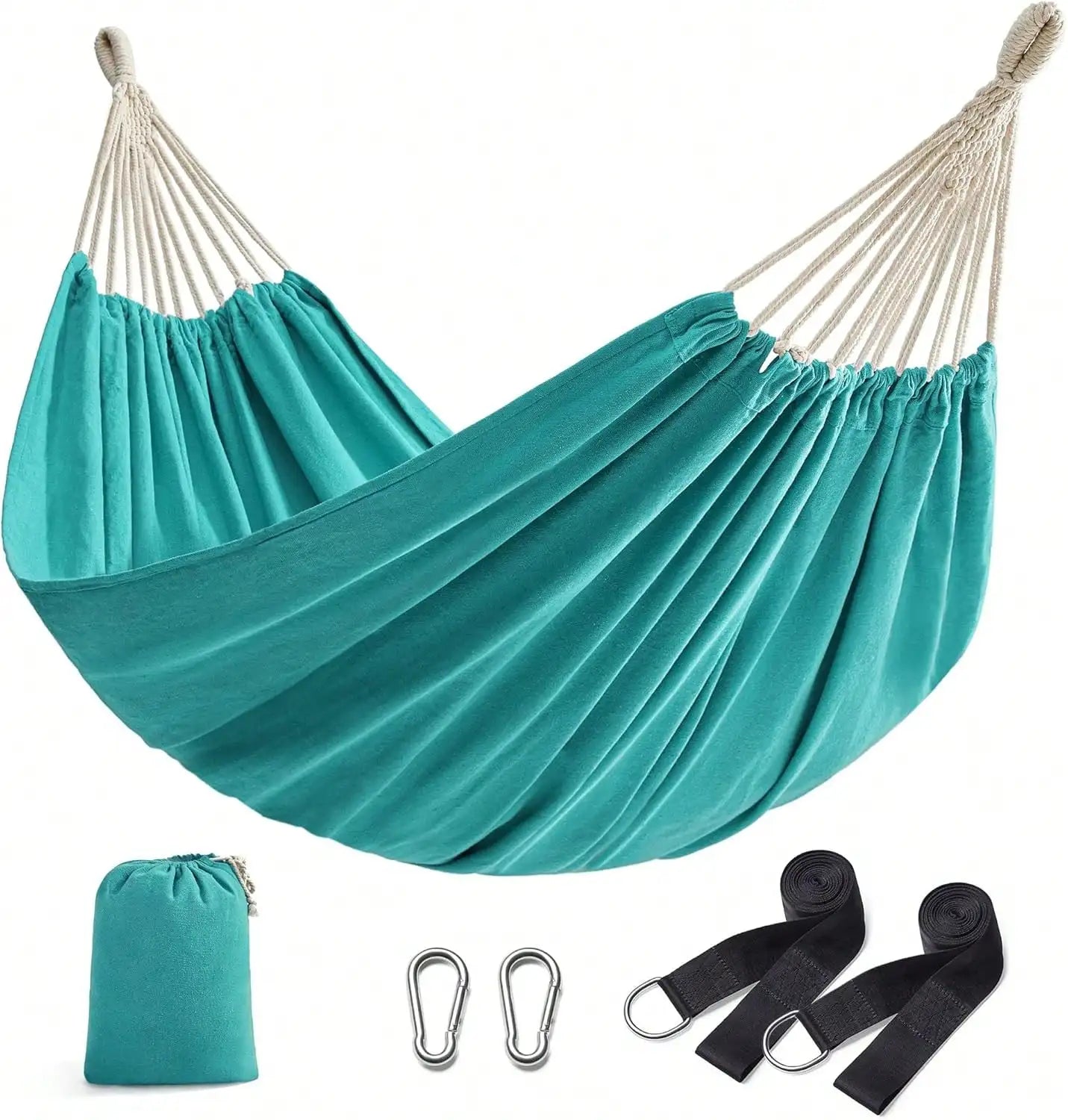Double Hammock, 98.4 X 59.1 Inches, 660 LB Load Capacity with Compression Bag and Mounting Straps