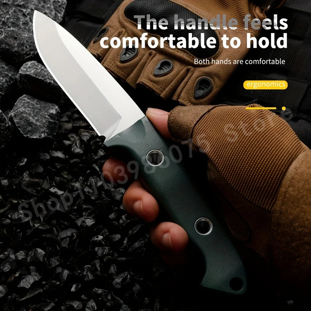 BM 162 High-Quality Straight Knife D2 Blade G10 Handle Suitable for Outdoor Camping Daily Emergency Carrying Men's Gifts