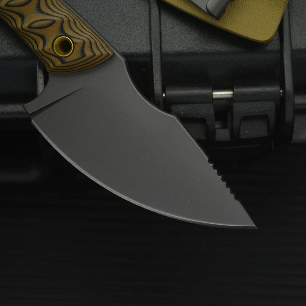 Fixed Blade Camping Knife – 8Cr13MoV Steel, G10 Handle, Outdoor & Survival