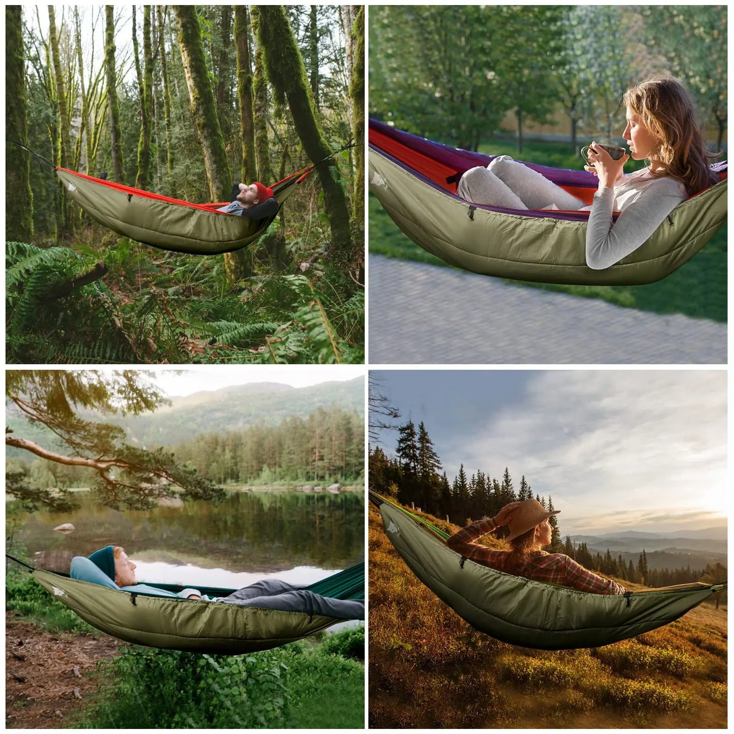 Night Cat Hammock Underquilt – 4-Season Insulated Under Blanket for Camping