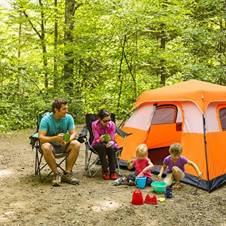 6 Person Tent -Waterproof with Top Rainfly