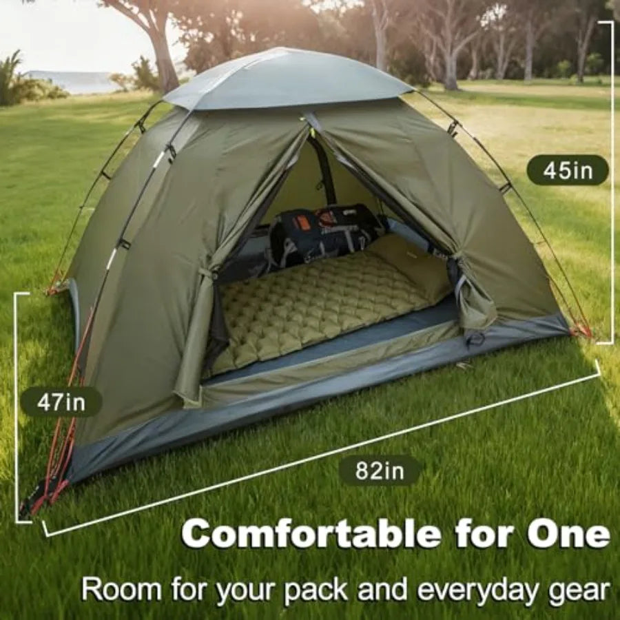 Lightweight Waterproof Tent with Carry Bag