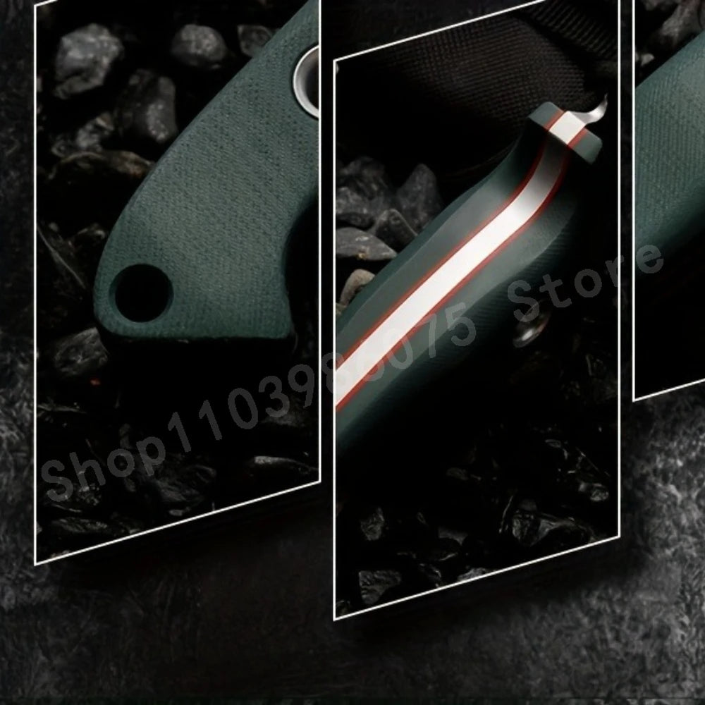 BM 162 High-Quality Straight Knife D2 Blade G10 Handle Suitable for Outdoor Camping Daily Emergency Carrying Men's Gifts