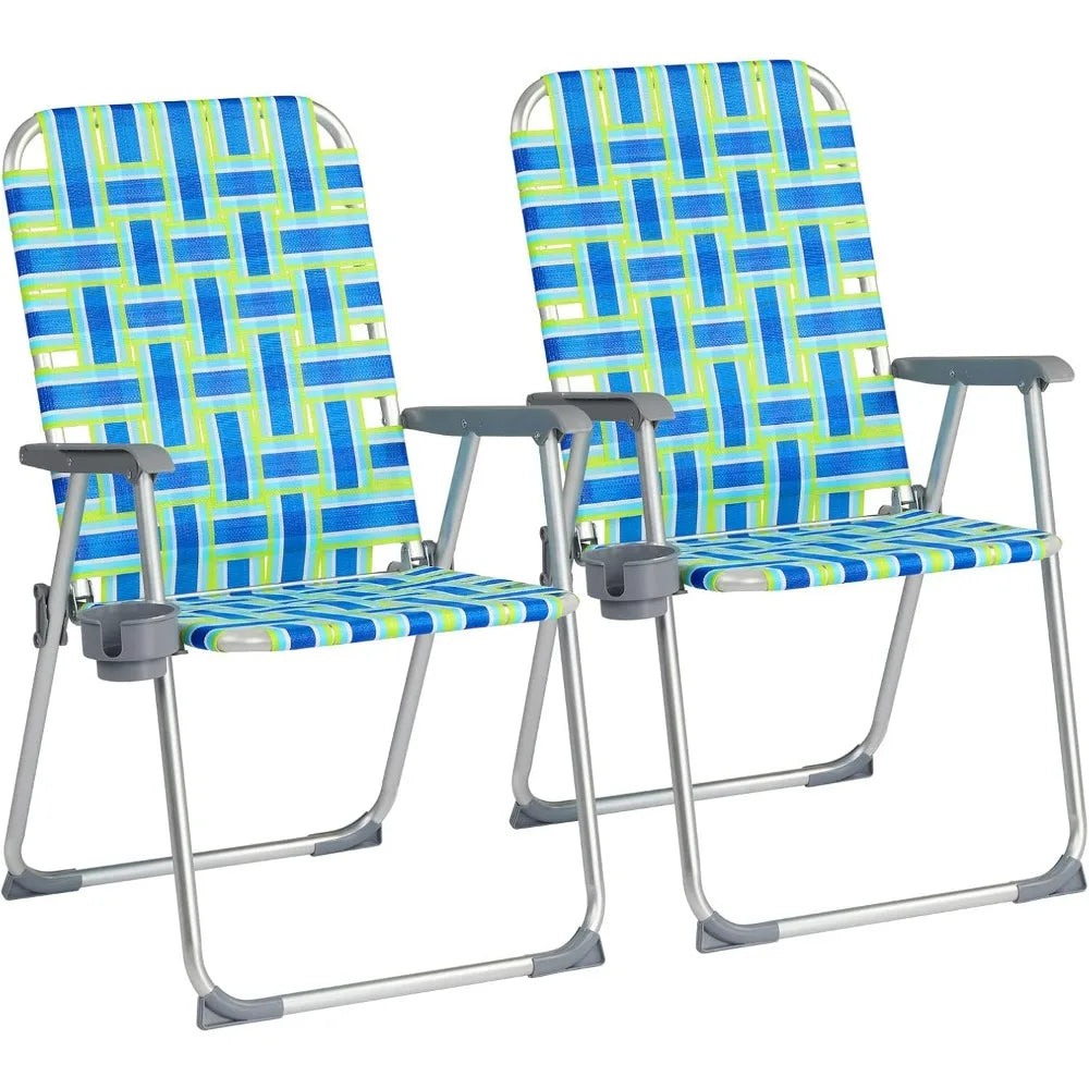 2 Pack Aluminum Folding Chairs