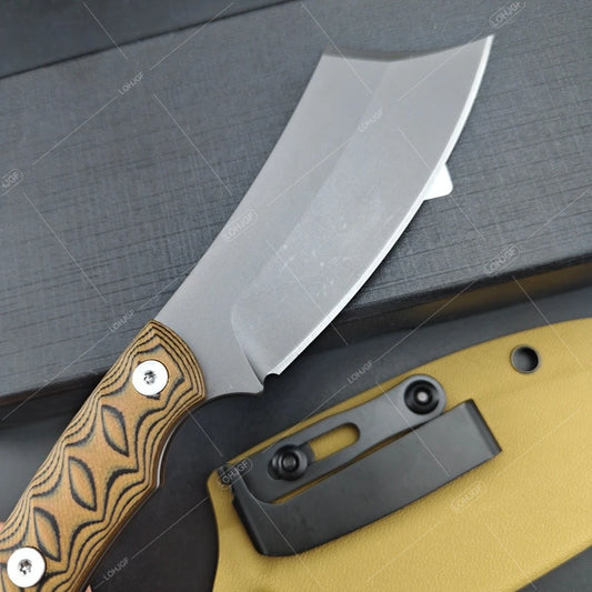 Portable G10 Fixed Blade Knife with K Sheath — 2 Models, Stainless Steel, EDC Outdoor
