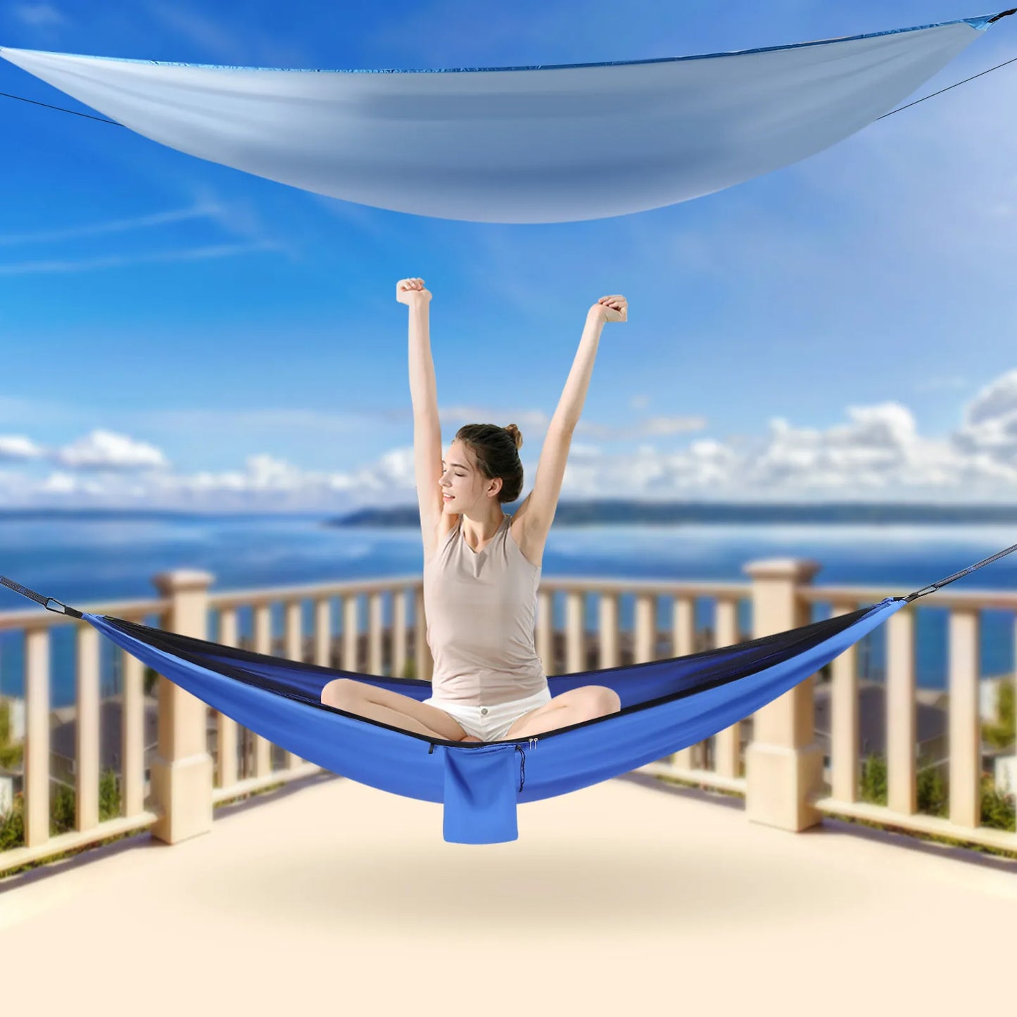 Camping Hammock — 440 lb Load-Bearing Capacity