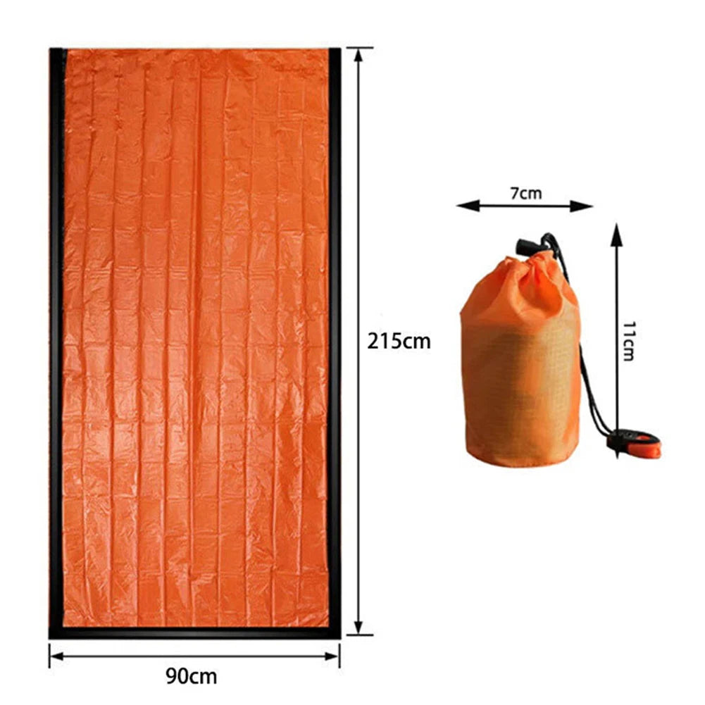 Emergency Sleeping Bag Survival Sleeping Bag Portable Thermal Sleeping Bag Survival Gear for Camping Hiking Outdoor Adventure