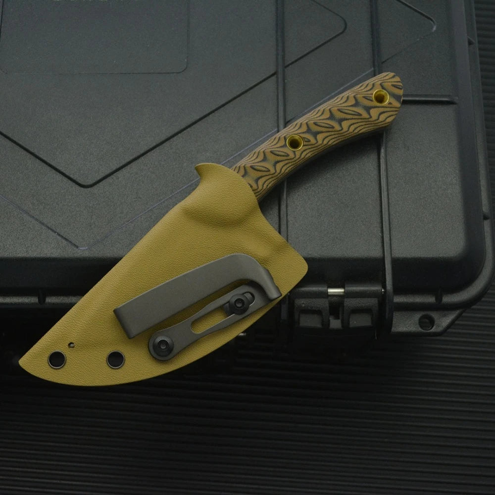 Fixed Blade Camping Knife – 8Cr13MoV Steel, G10 Handle, Outdoor & Survival