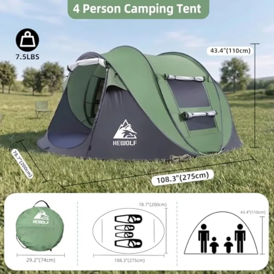 2/4 Person Pop Up Tent