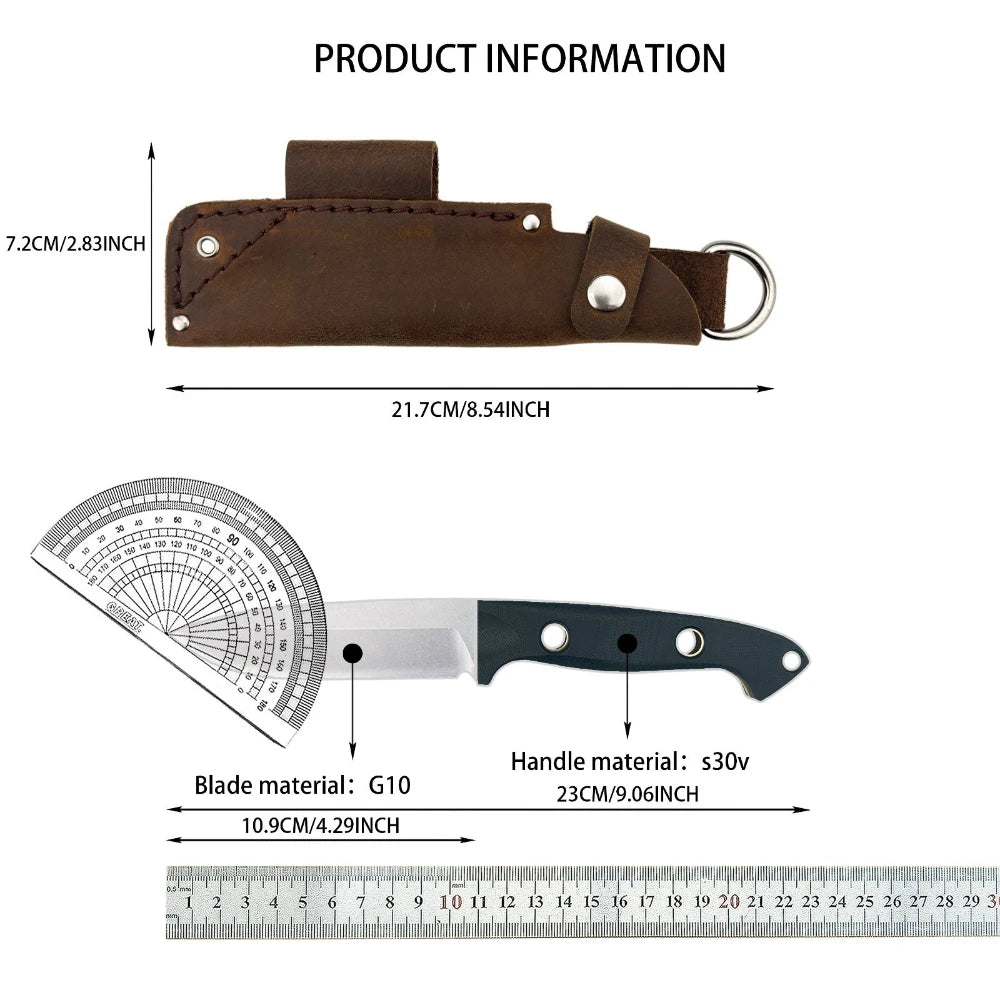 BM 162 High-Quality Straight Knife D2 Blade G10 Handle Suitable for Outdoor Camping Daily Emergency Carrying Men's Gifts