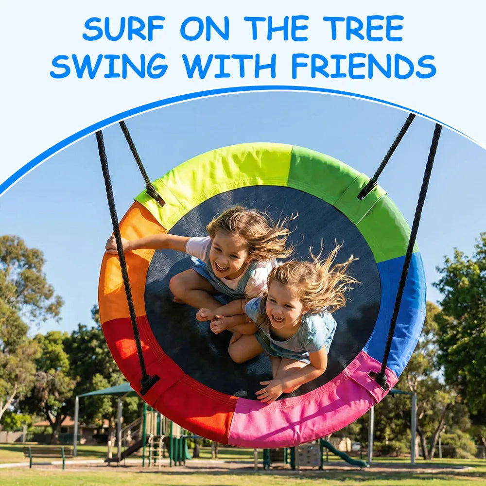 40-inch Rainbow Saucer Swing