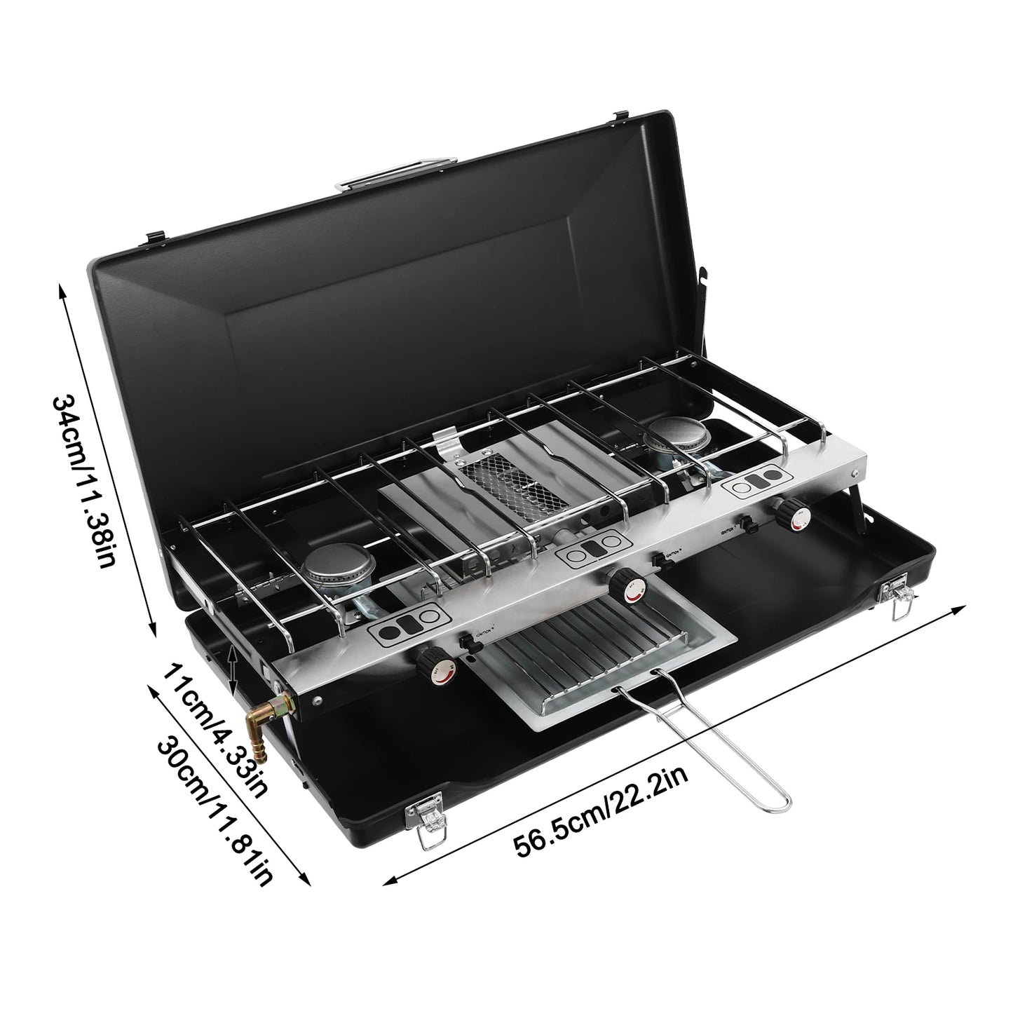 3 Burner Propane Gas Camping Stove