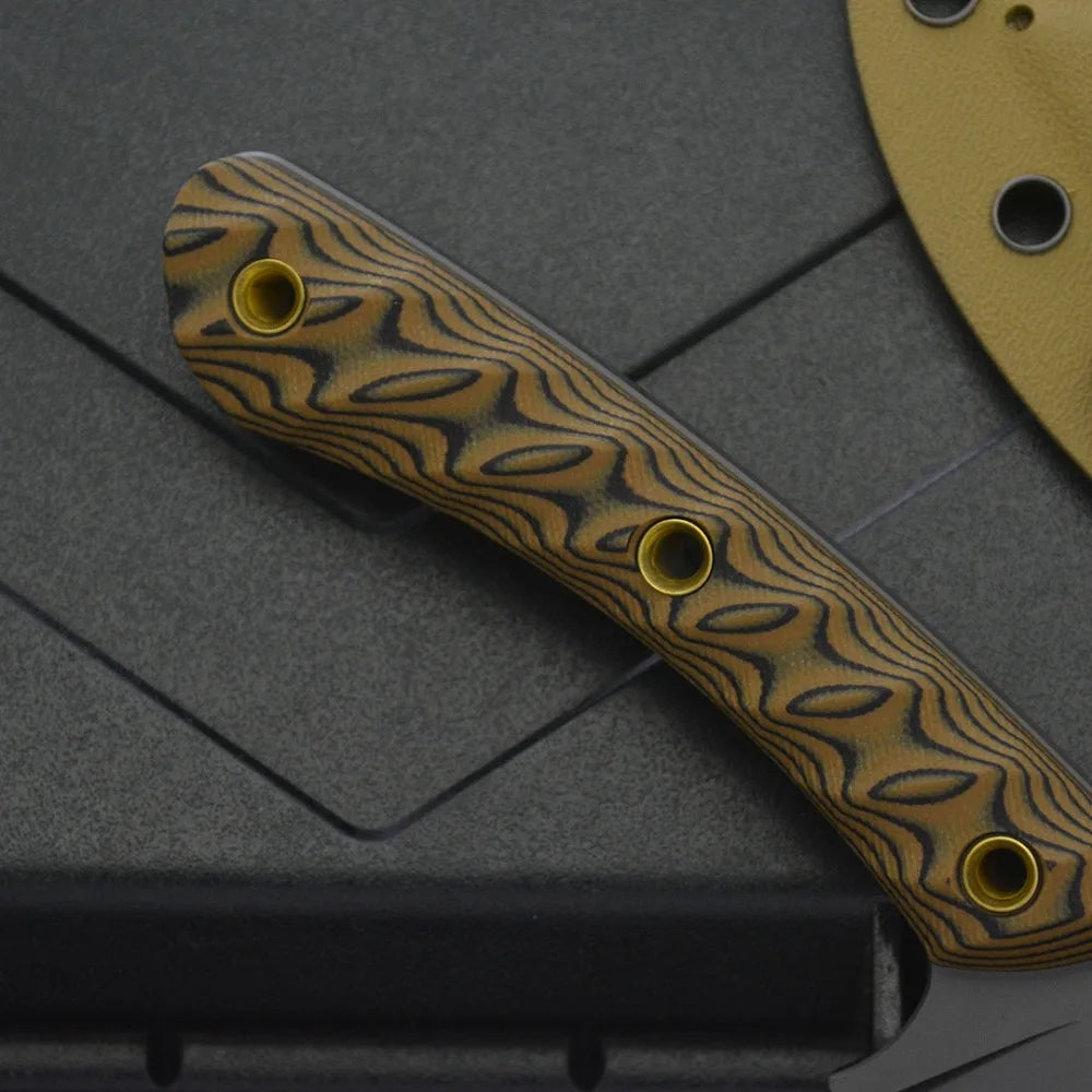 Fixed Blade Camping Knife – 8Cr13MoV Steel, G10 Handle, Outdoor & Survival