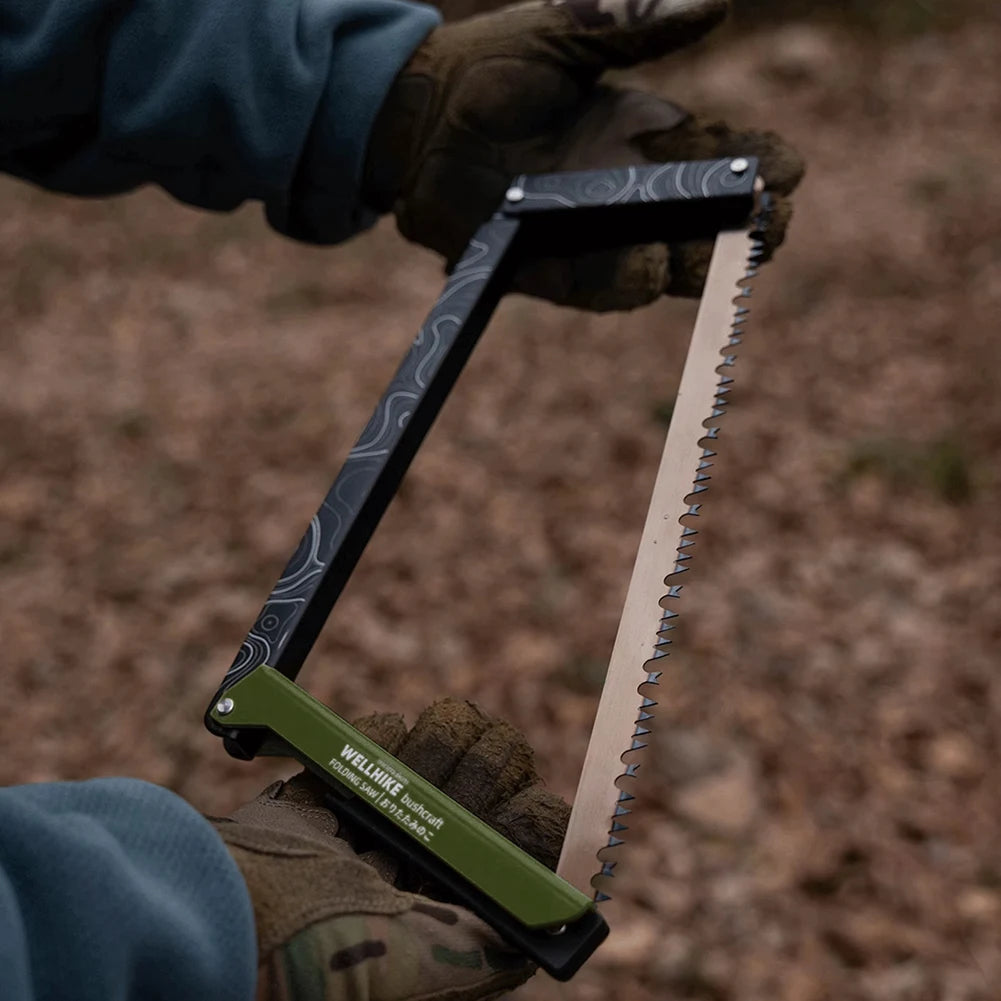 Folding Aluminum Alloy Wood Saw with Storage Bag
