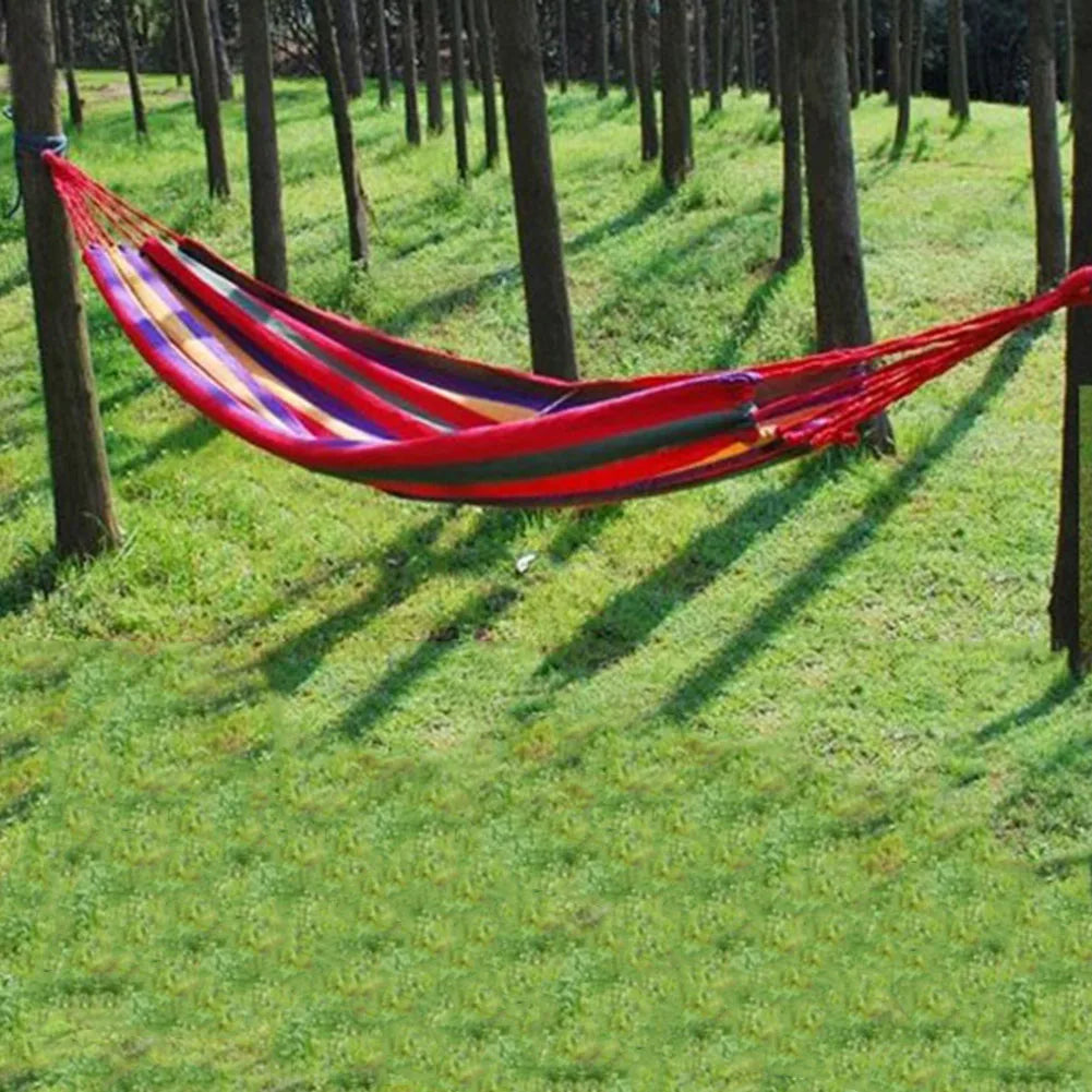1-2 Person Fabric Hammock with Tree Straps, 264lbs Capacity with Carry Bag