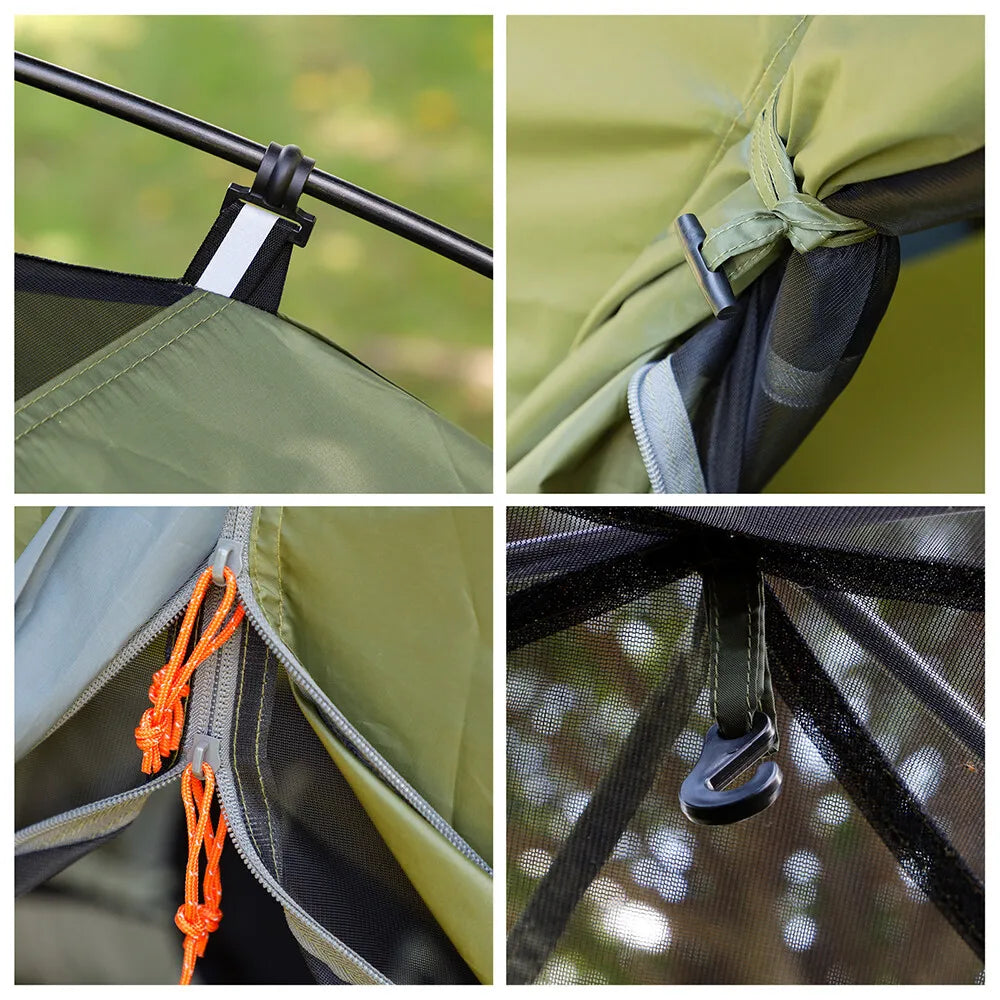 Night Cat Upgraded Backpacking Tent 1–2 Person – Lightweight, Waterproof, Easy Clip Setup