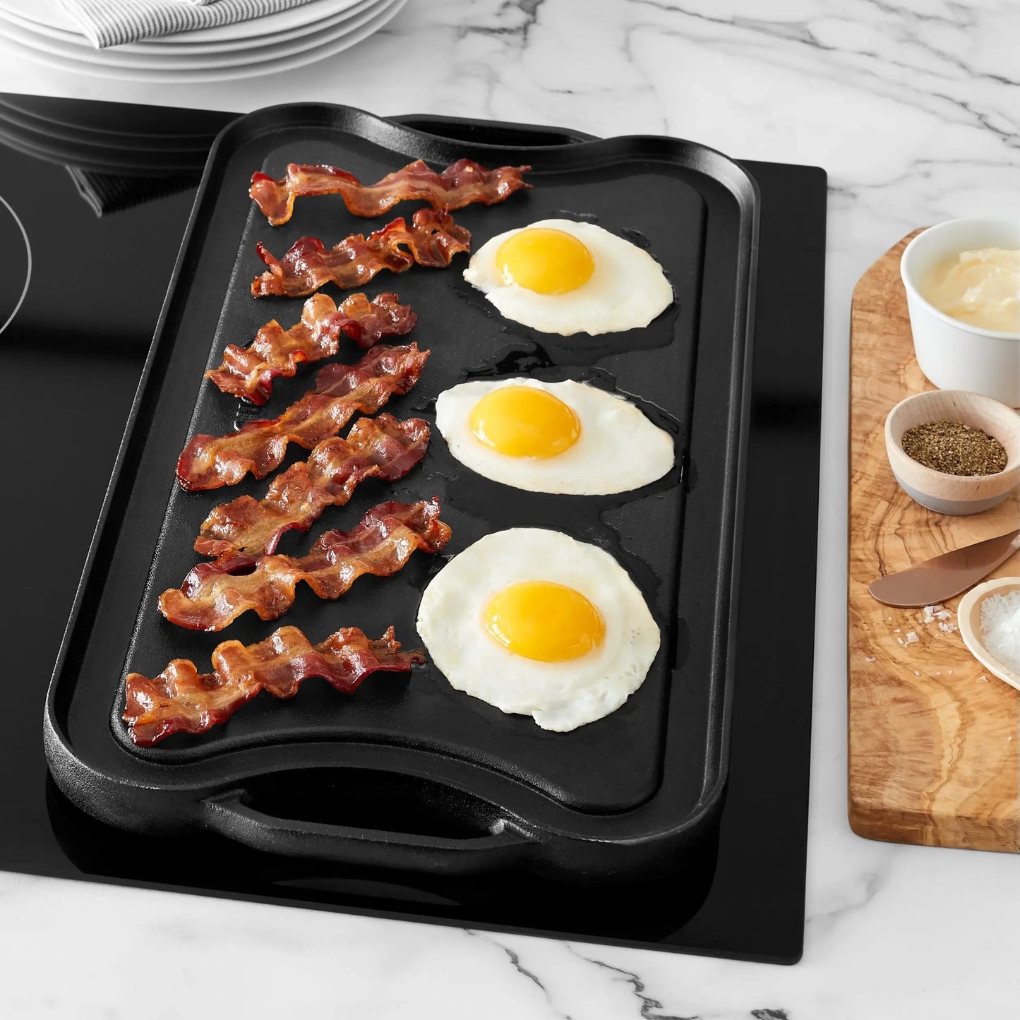 Cast Iron Grill Pan BBQ