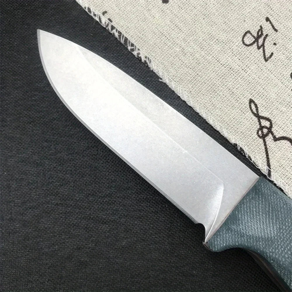 BM 162 Fixed Blade Knife — S30V Steel, G10 Handle, Cowhide Sheath