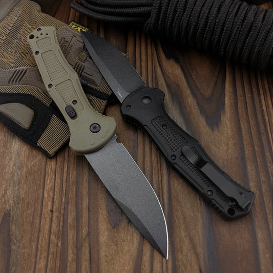 9070 Jungle Folding Pocket Knife — D2 Blade, Nylon Fiber Handle, EDC