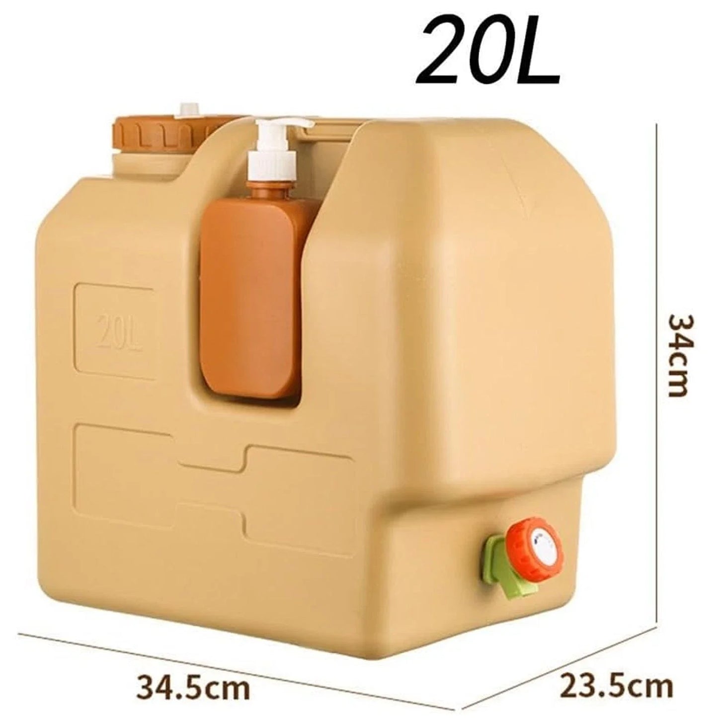 20L Camping Water Container with Spigot