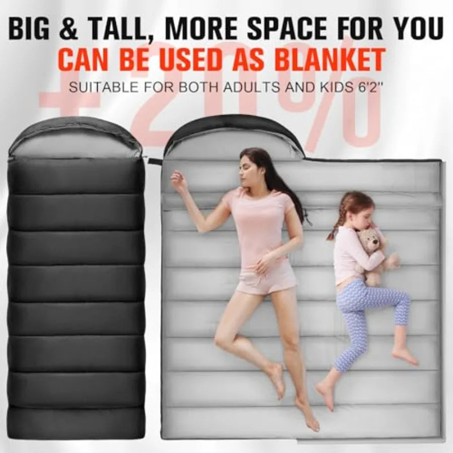 XXL Big and Tall 4 Season Sleeping Bag