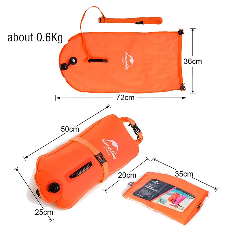 Naturehike Waterproof Swim Buoy Dry Bag | Inflatable Beach & Trekking Storage Bag