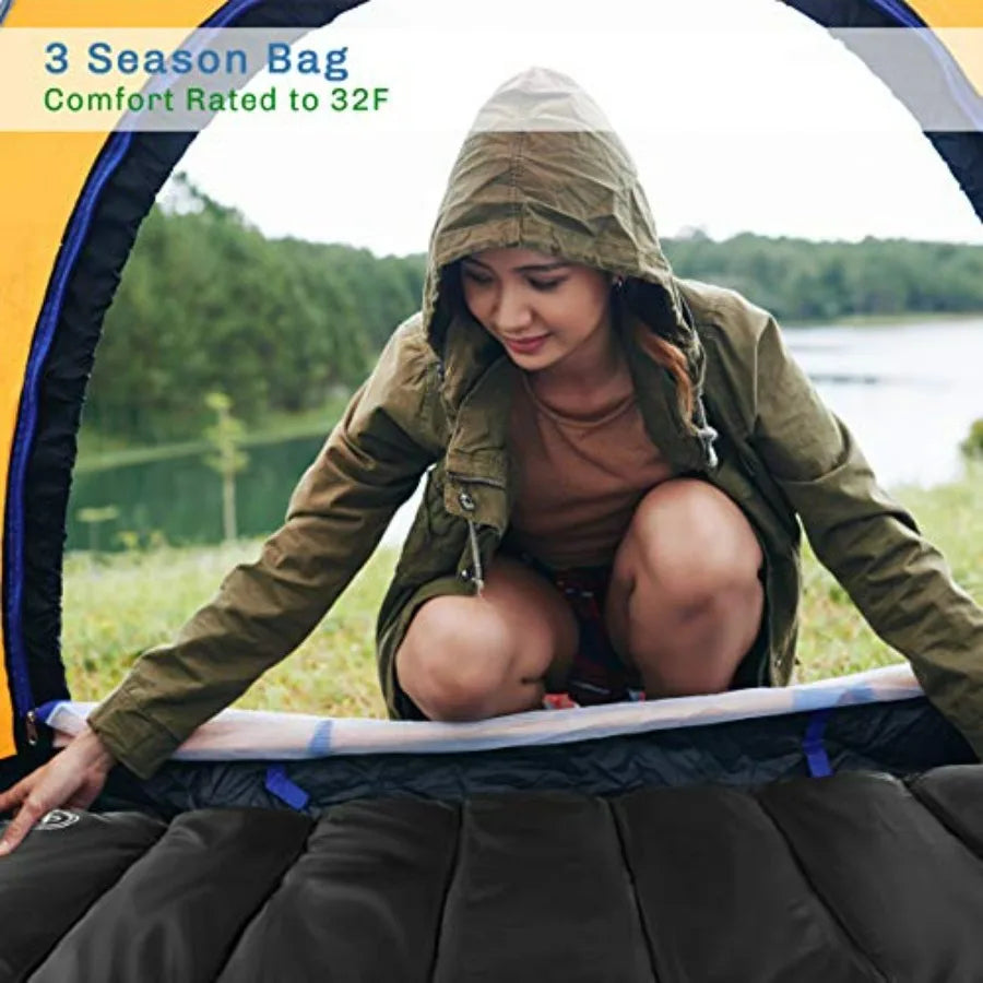 Lightweight Envelope Sleeping Bag | 32°F Rated | Adult
