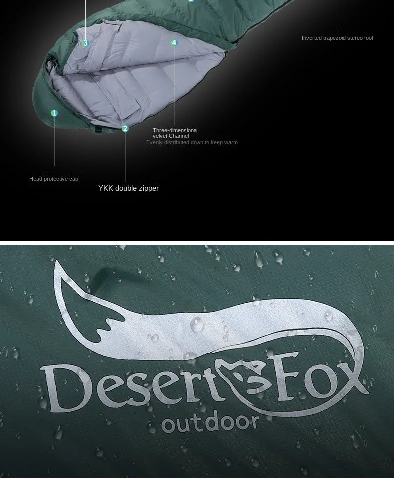 Autumn and Winter Thickened Cold-proof Duck Down Sleeping Bag