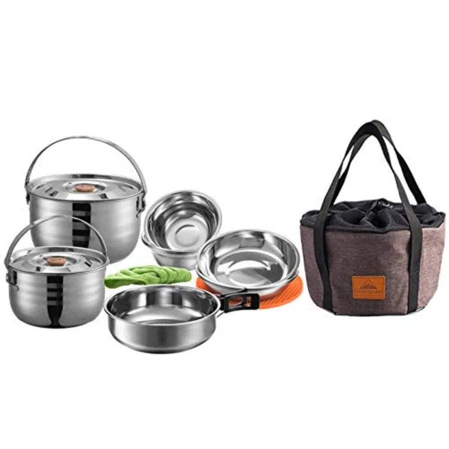 Stainless Steel Camping Cookware