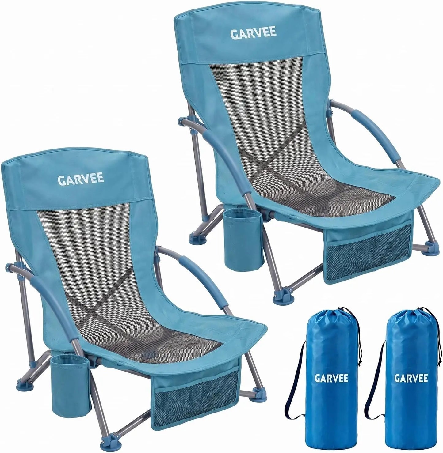 Beach Chair, Extra Wide Seat, Carry Bag