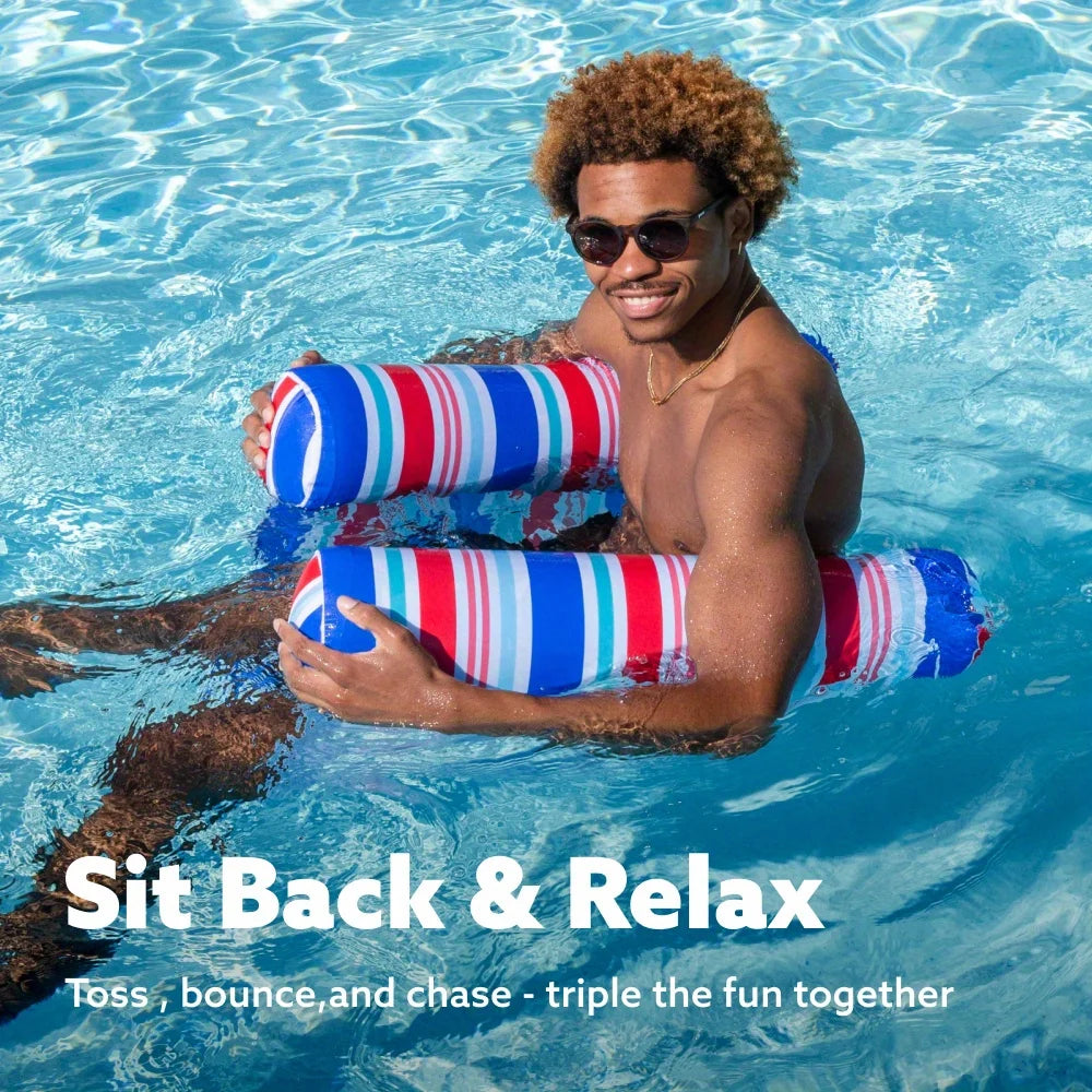 3 Pack 4-in-1 Inflatable Water Hammock